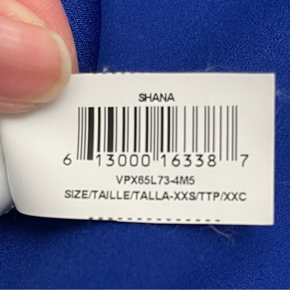 BCBGMaxazria Blue Shana High-low Asymmetrical Sleeveless Dress XXS - Picture 7 of 8